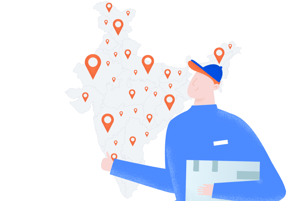 India logistics coverage map